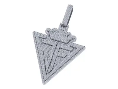JF Crown Pendent 3D print model