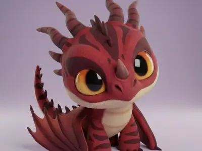 Broken Hook Monstrous Nightmare Kawaii Chibi 3D Stl Figure 3D print model