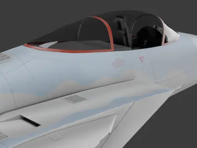 Modern Fighter jet  F-15 VERSION 2 3D model