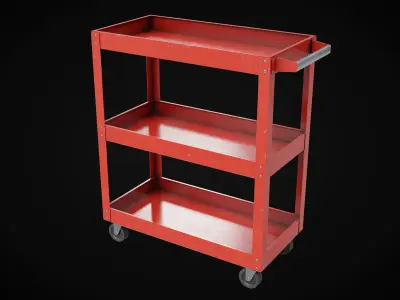 Tool Cart Low-poly 3D model purchase