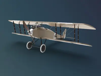 Halberstadt D series 3D model buy