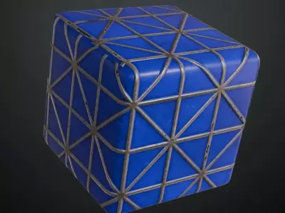 Sci-Fi Wall PBR Seamless Texture 8