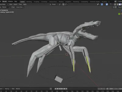 Roblox Kaiju Universe Creepypasta RIG Free 3D model
