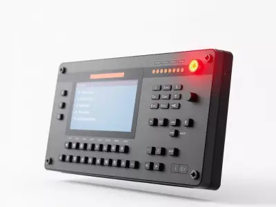 Control Panel Display Model Pack with LED Indicator Low-poly 3D model