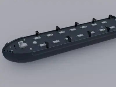 New Oase Industrial Tanker Ship Cargo Vessel 3D model