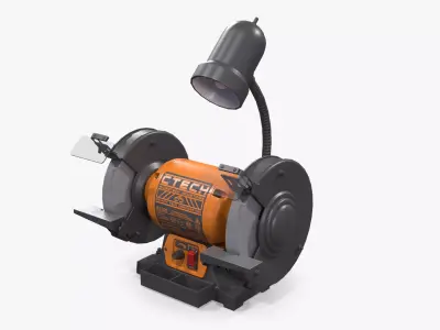 Bench Grinder Low-poly 3D model order