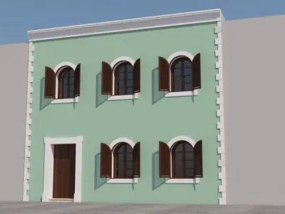 Mexican House 3D model get