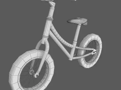 Mini Childrens Balance Bike 3D model purchase