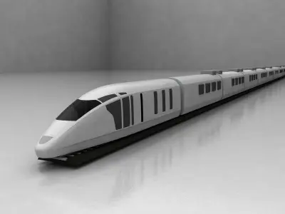 TGW  ICE Fast Train 3D model