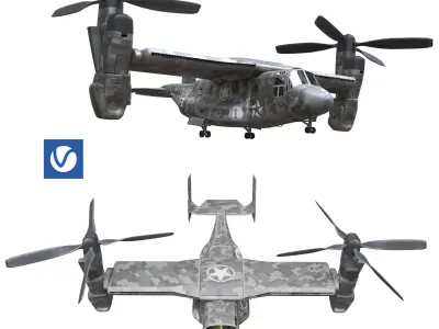 Bell Boeing V-22 Osprey 3D model by mohsenzahedi73
