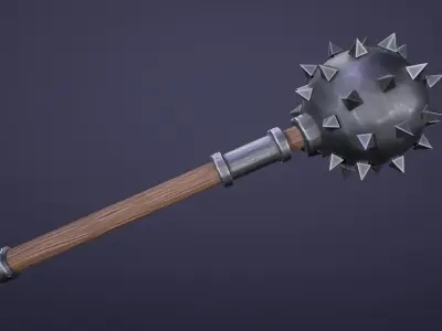 Stylized Morning Star Low-poly 3D model