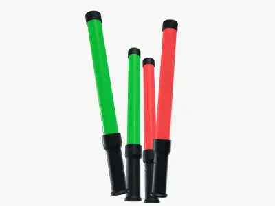Emergency Rescue Light Sticks Rescue Low-poly 3D model