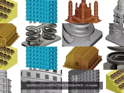 ADVANCED CONSTRUCTION DESIGN PACK  3D Model Collection