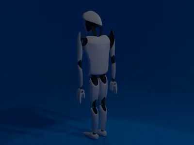 Robot of artificial intelligence 3D model