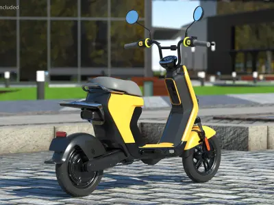 Electric Moped 3D model