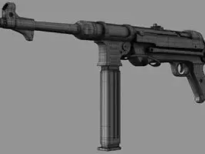 Gun MP40  Free 3D model