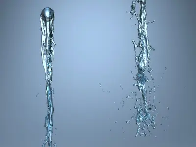 Liquid Flow Set For Blender 3D model