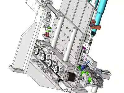 Multi-Head Automatic Screw Locking Machine Mechanism 3D model