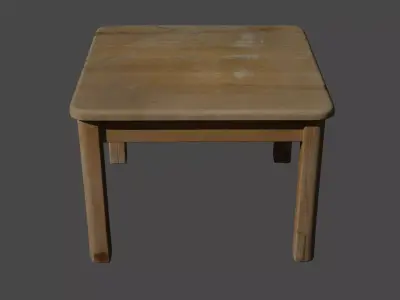 Opala wooden table Free 3D model