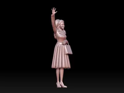 woman 3D print model 2