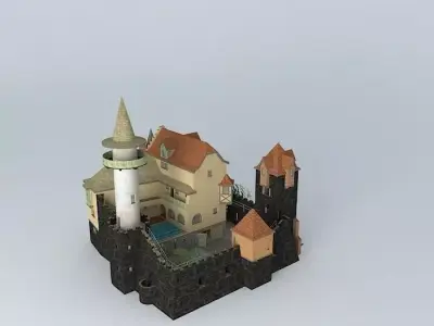 Fantasy Castle Free 3D model