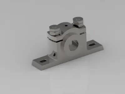  High-Quality Pedestal Bearing 3D Model  3D model