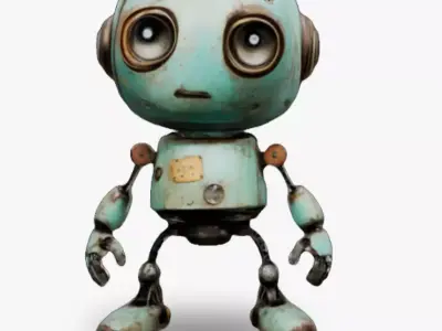 Rusty Bot 3D model is perfect 3D model