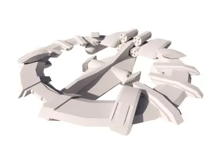 Spaceship-spacecraft-Ultra5 3D model