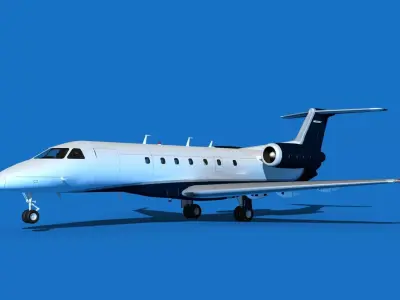 Embraer Legacy 500 V09 3D model