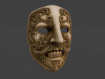 Anger Mask 3D print model