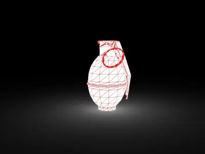 M26 Hand Grenade Low-poly 3D model