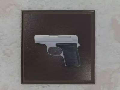 Czech Republic Pistol CZ ou garruchinha tcheca Low-poly 3D model