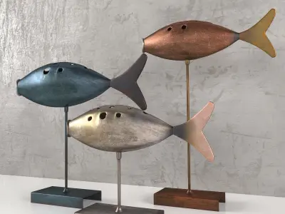Decorative fish 3D model buy