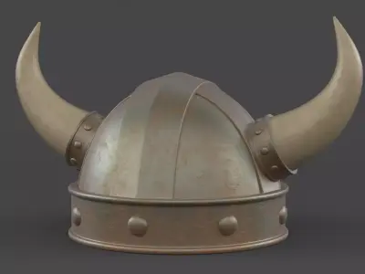 Viking Helmet 3D model 10