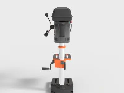 BENCHTOP DRILL PRESS Low-poly 3D model