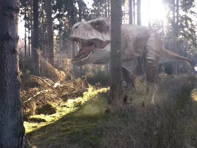 Prehistoric Planet T-rex  Low-poly 3D model