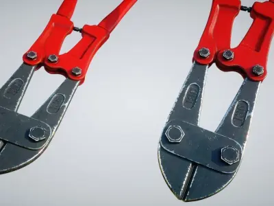 Bolt Cutter Low-poly 3D model get