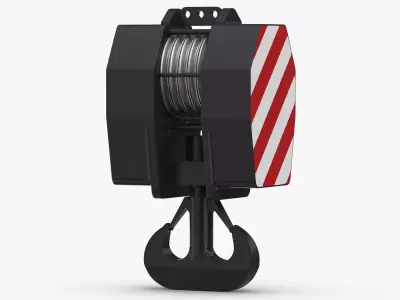 Liebherr LR Crane Hook Block 04 3D model