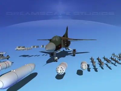 Mig 23 Flogger B V13 East Germany 3D model