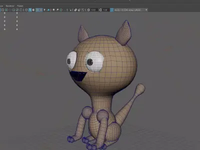 cat model Low-poly 3D model purchase