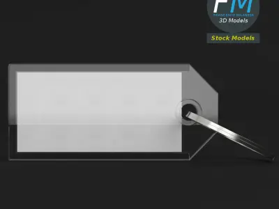 Heavy duty key tag 3D model