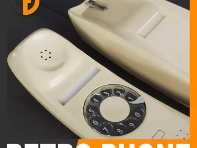 Retro Telephone - Gondola 3D model