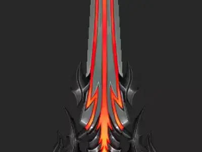 Pack With 30 Fantasy Swords - Part 07 Low-poly 3D model