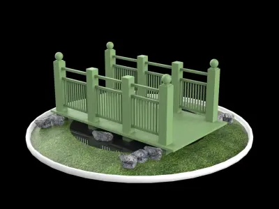 bridge Low-poly 3D model