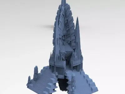 Diamond space shuttle tower 1 3D model