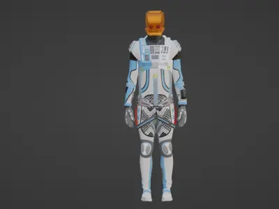 Robot Soldier - Assault Soldier Low-poly 3D model 3