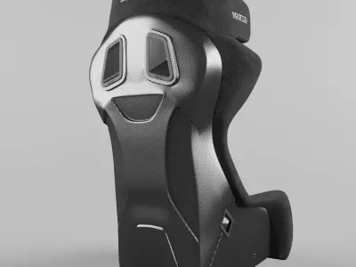 Racing Seat Sparco ADV ELITE Black 3D model