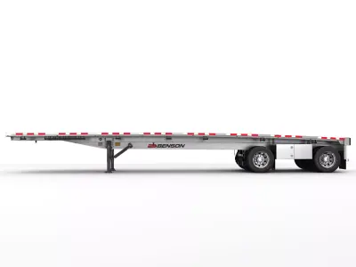 FlatBed Trailer BENSON 3D model