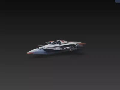 Sci-Fi Multi-Role Combat Fighter Aircraft STL 3D print model