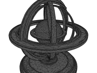 Armillary Sphere Celestial Globe Model 3D model